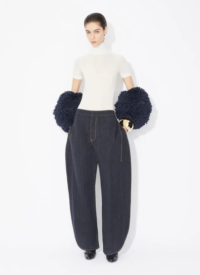 Alaa Knitwear SHORT SLEEVE BODY IN SHEER WOOL KNIT Natural White 8211 Women Alaa Knitwear SHORT SLEEVE BODY IN SHEER WOOL KNIT Natural White 8211 Women
