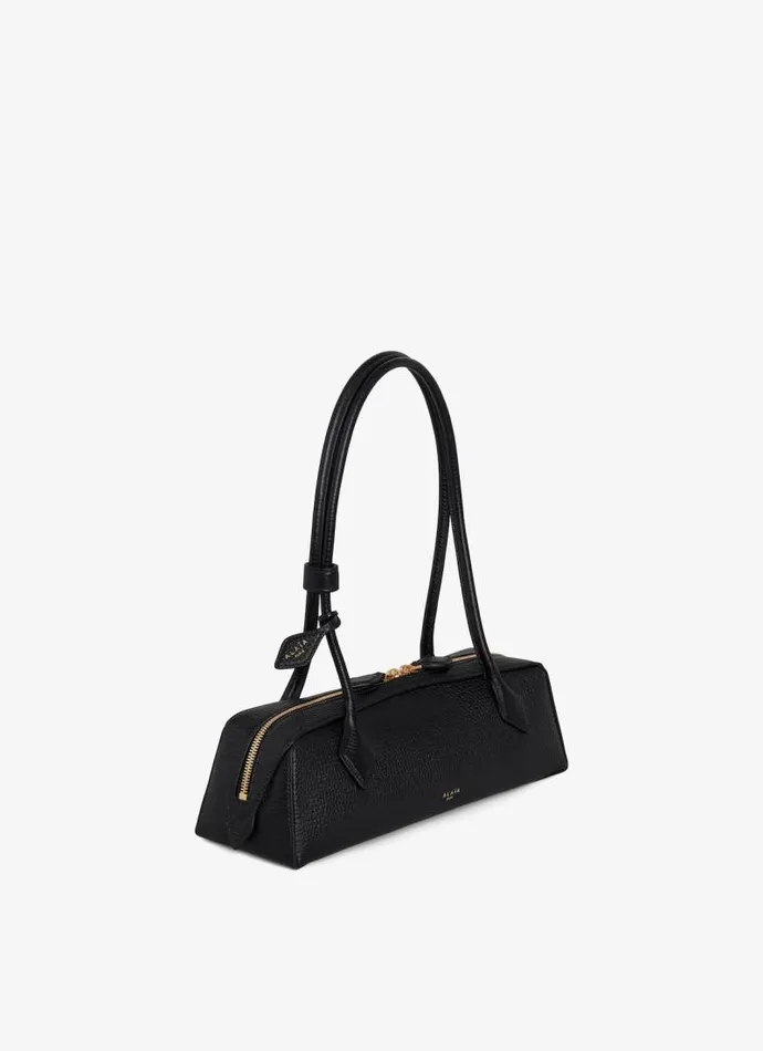 Alaa Le Teckel LE TECKEL MEDIUM BAG IN GRAINED CALFSKIN Black 8211 Women