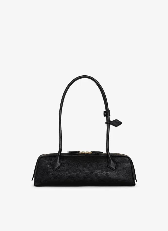 Alaa Le Teckel LE TECKEL MEDIUM BAG IN GRAINED CALFSKIN Black 8211 Women