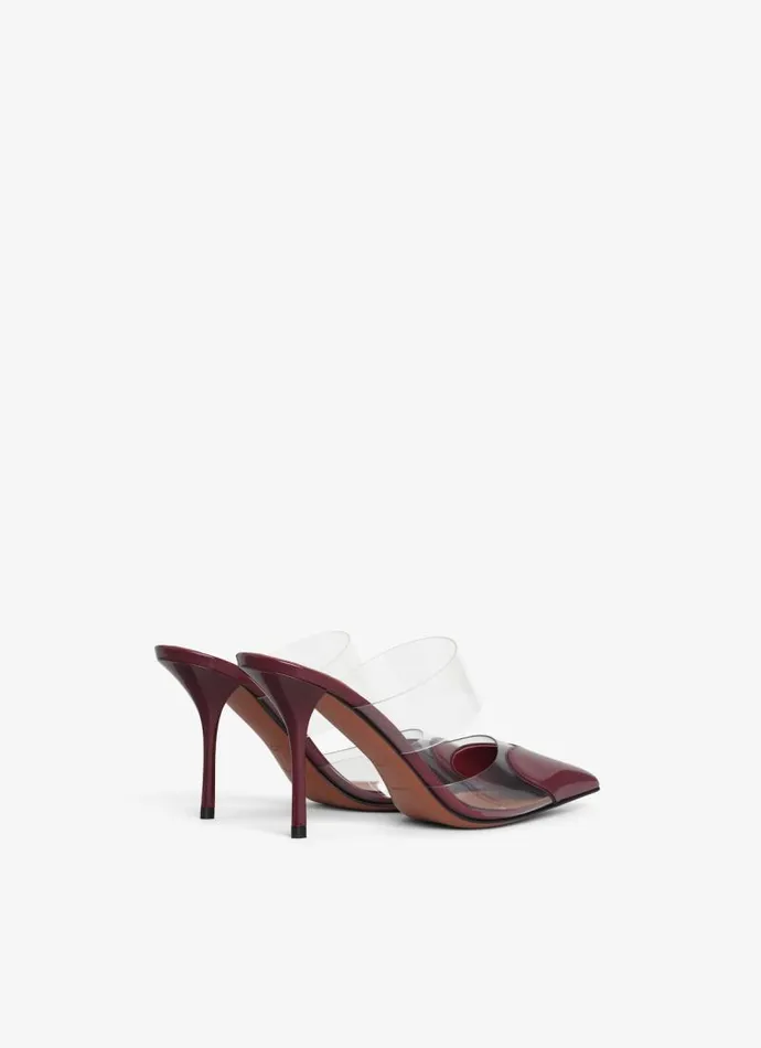 Alaa Mules LE CUR MULES IN PATENT CALFSKIN Red 8211 Women