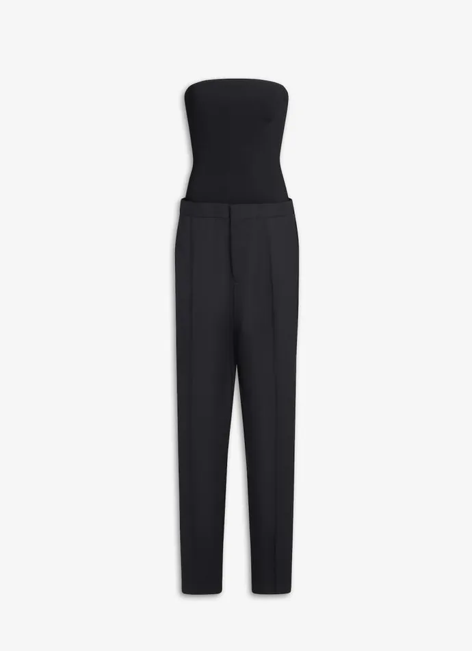 Alaa Pants and Shorts KNIT TAILORED BUSTIER JUMPSUIT Black 8211 Women