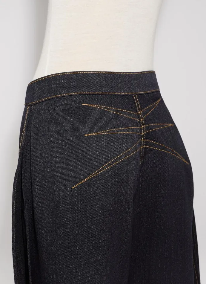 Alaa Pants and Shorts ROUND JEANS IN WOOL DENIM Night Blue 8211 Women Alaa Pants and Shorts ROUND JEANS IN WOOL DENIM Night Blue 8211 Women