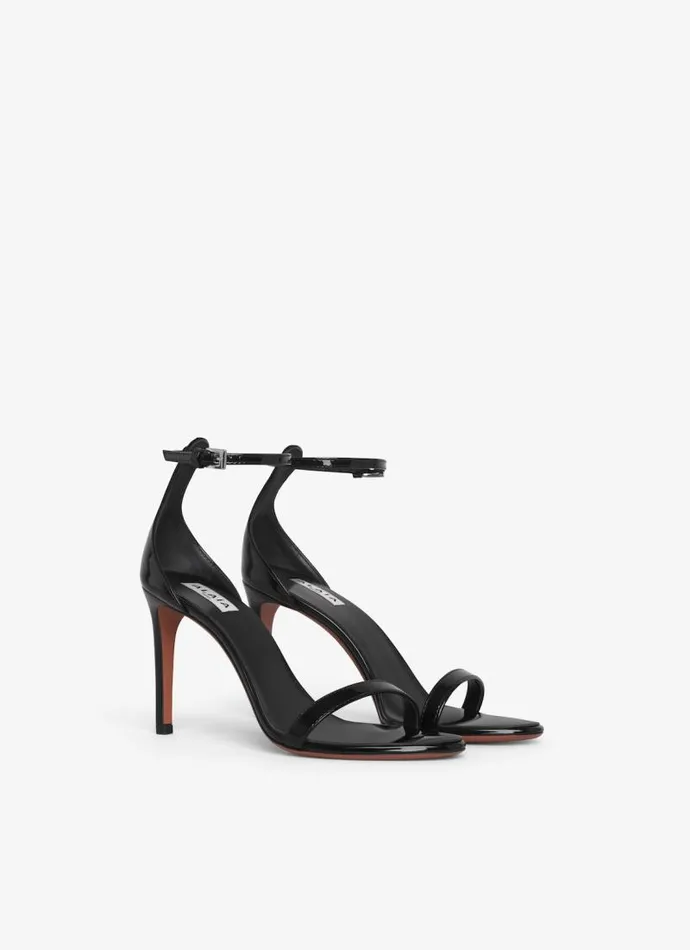 Alaa Sandals HIGH SANDALS IN PATENT CALFSKIN Black 8211 Women