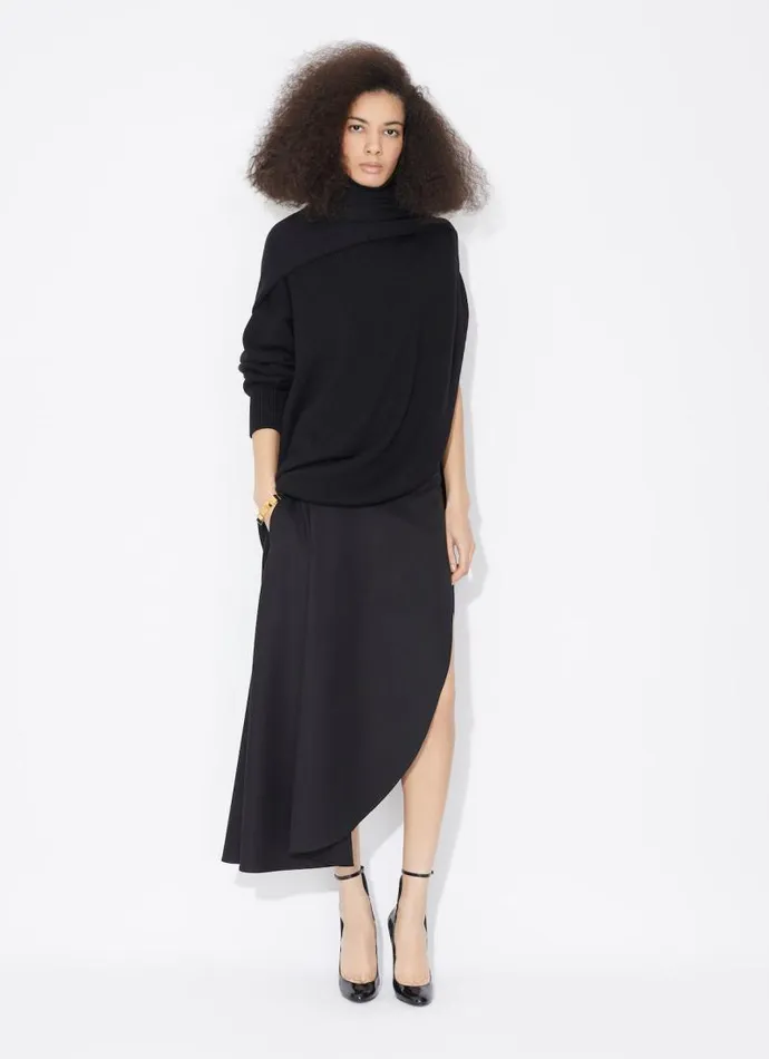 Alaa Skirts FLUID ASYMMETRIC SKIRT Black 8211 Women Alaa Skirts FLUID ASYMMETRIC SKIRT Black 8211 Women