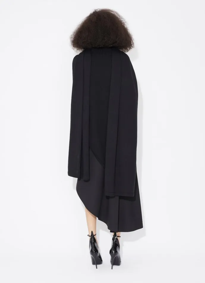 Alaa Skirts FLUID ASYMMETRIC SKIRT Black 8211 Women Alaa Skirts FLUID ASYMMETRIC SKIRT Black 8211 Women