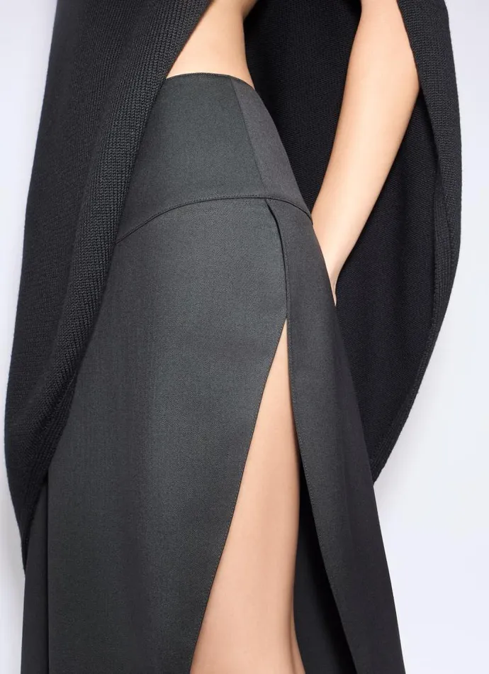 Alaa Skirts FLUID ASYMMETRIC SKIRT Black 8211 Women Alaa Skirts FLUID ASYMMETRIC SKIRT Black 8211 Women
