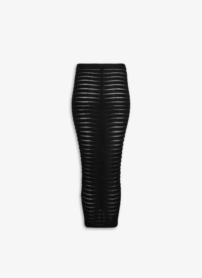 Alaa Skirts MIDI SKELETON SKIRT Black 8211 Women Alaa Skirts MIDI SKELETON SKIRT Black 8211 Women