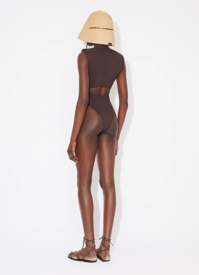 Alaa Swimwear CUT OUT SWIMSUIT Chocolate 8211 Women Alaa Swimwear CUT OUT SWIMSUIT Chocolate 8211 Women