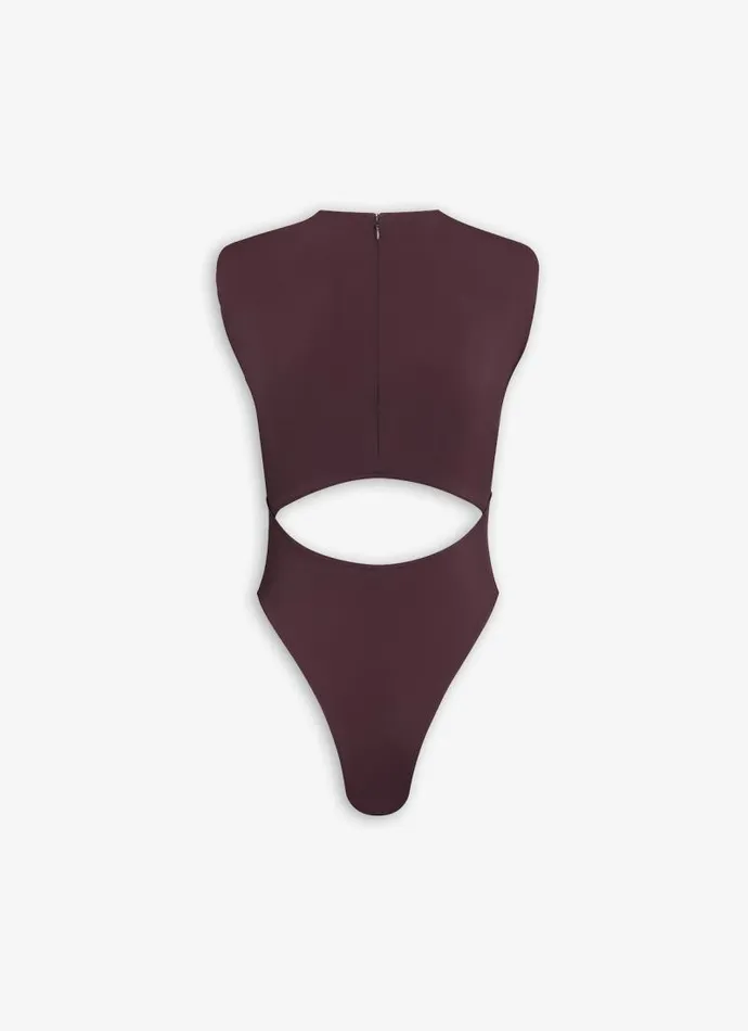 Alaa Swimwear CUT OUT SWIMSUIT Chocolate 8211 Women Alaa Swimwear CUT OUT SWIMSUIT Chocolate 8211 Women