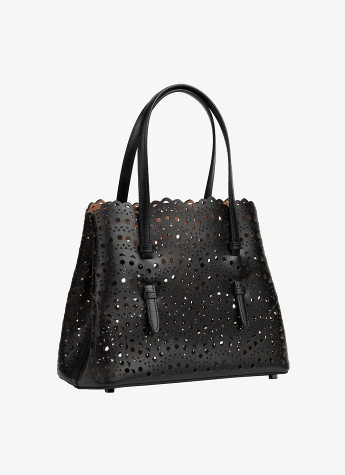 Alaa Tote Bags MINA 25 BAG IN VIENNE WAVE CALFSKIN Black 8211 Women Alaa Tote Bags MINA 25 BAG IN VIENNE WAVE CALFSKIN Black 8211 Women