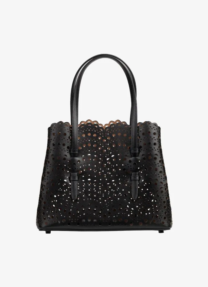 Alaa Tote Bags MINA 25 BAG IN VIENNE WAVE CALFSKIN Black 8211 Women Alaa Tote Bags MINA 25 BAG IN VIENNE WAVE CALFSKIN Black 8211 Women