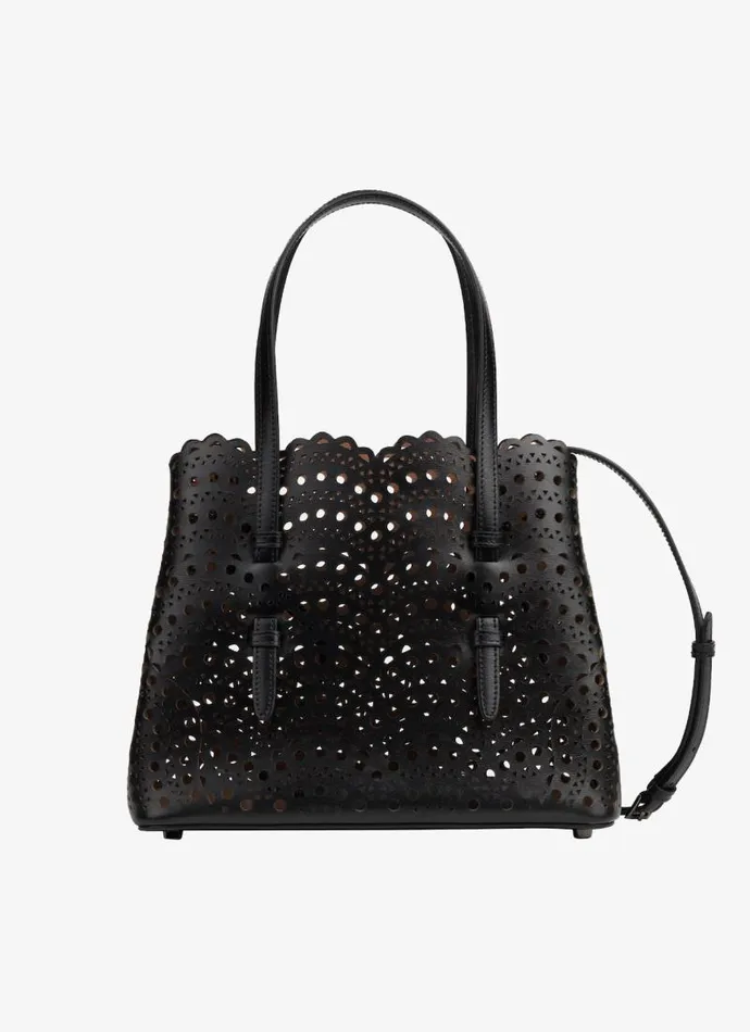 Alaa Tote Bags MINA 25 BAG IN VIENNE WAVE CALFSKIN Black 8211 Women Alaa Tote Bags MINA 25 BAG IN VIENNE WAVE CALFSKIN Black 8211 Women