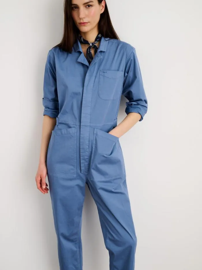 Alex Mill Jumpsuits Standard Jumpsuit In Cotton Twill Flight Blue 8211 Women