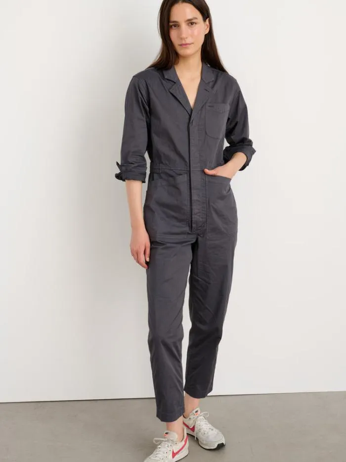 Alex Mill Jumpsuits Standard Jumpsuit In Cotton Twill Iron Grey 8211 Women
