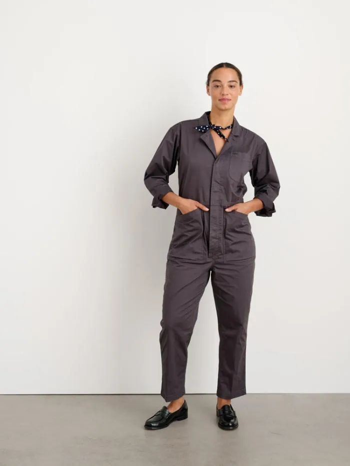 Alex Mill Jumpsuits Standard Jumpsuit In Cotton Twill Iron Grey 8211 Women
