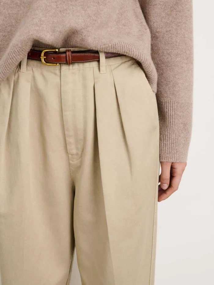Alex Mill Pants Keaton Double Pleat Pant In Twill Putty 8211 Women