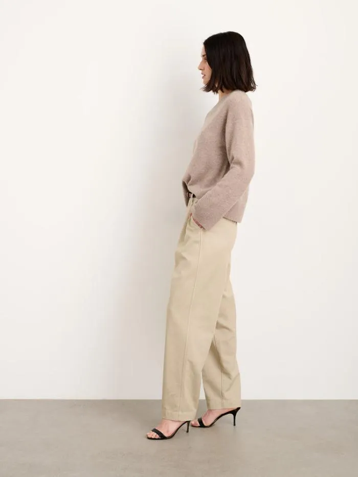 Alex Mill Pants Keaton Double Pleat Pant In Twill Putty 8211 Women