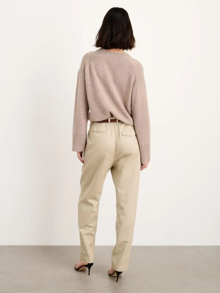 Alex Mill Pants Keaton Double Pleat Pant In Twill Putty 8211 Women