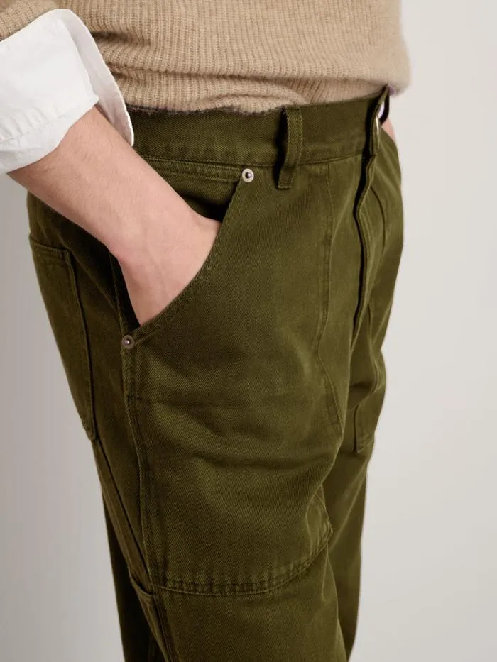 Alex Mill Pants Painter Pant In Recycled Denim Military Olive 8211 Men