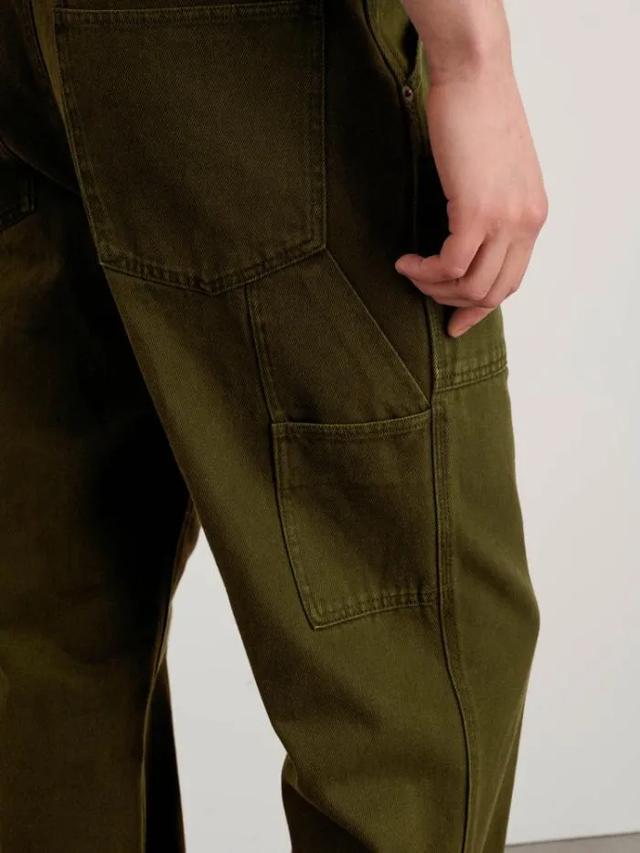 Alex Mill Pants Painter Pant In Recycled Denim Military Olive 8211 Men
