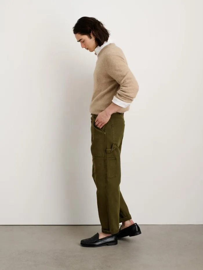 Alex Mill Pants Painter Pant In Recycled Denim Military Olive 8211 Men