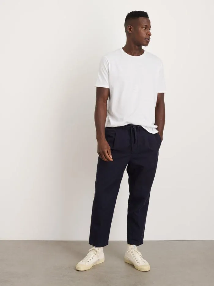 Alex Mill Pants Pull On Pant In Cotton Linen Dark Navy 8211 Men