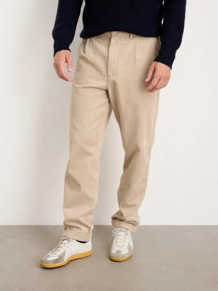 Alex Mill Pants Standard Pleated Pant In Corduroy Long Inseam Cloud Grey 8211 Men