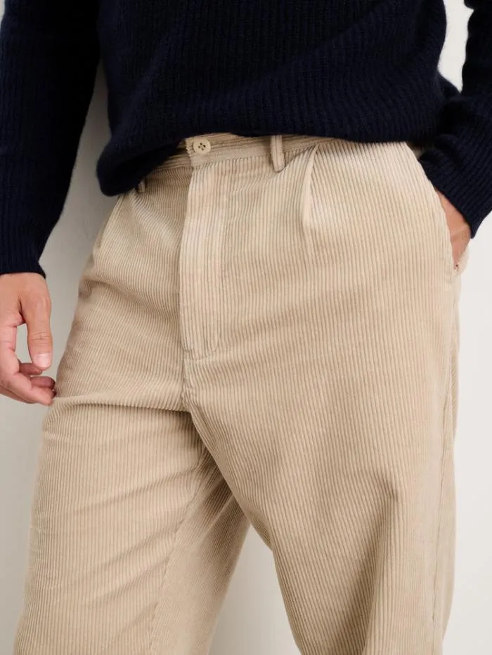Alex Mill Pants Standard Pleated Pant In Corduroy Long Inseam Cloud Grey 8211 Men