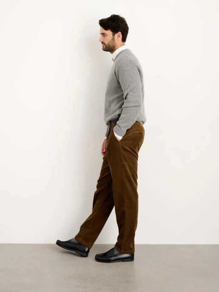 Alex Mill Pants Standard Pleated Pant In Corduroy Long Inseam Saddle 8211 Men