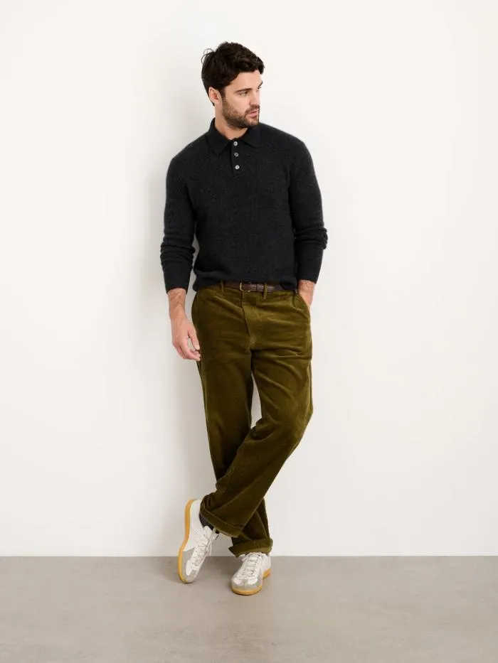 Alex Mill Pants Straight Leg Pant In Corduroy Dark Olive 8211 Men