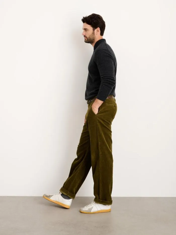 Alex Mill Pants Straight Leg Pant In Corduroy Dark Olive 8211 Men