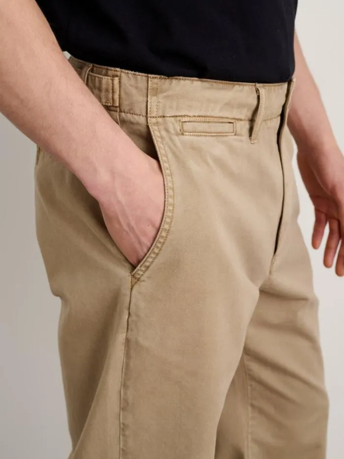Alex Mill Pants Straight Leg Pant In Vintage Washed Chino Long Inseam Faded Khaki 8211 Men