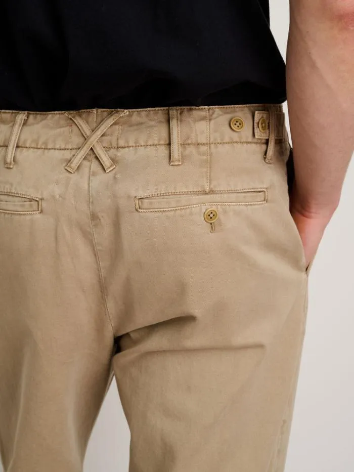 Alex Mill Pants Straight Leg Pant In Vintage Washed Chino Long Inseam Faded Khaki 8211 Men