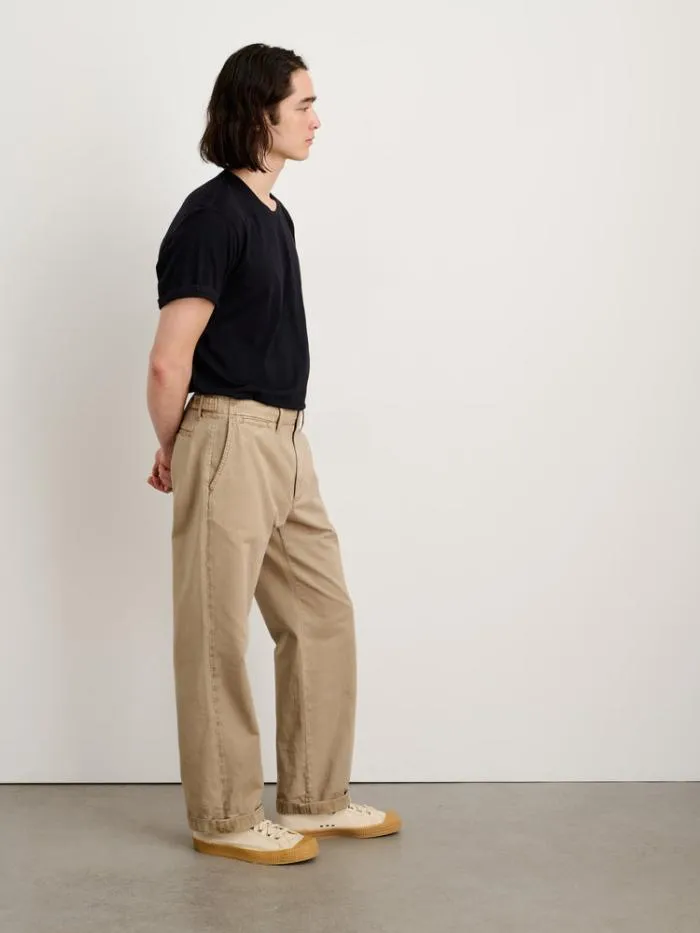Alex Mill Pants Straight Leg Pant In Vintage Washed Chino Long Inseam Faded Khaki 8211 Men