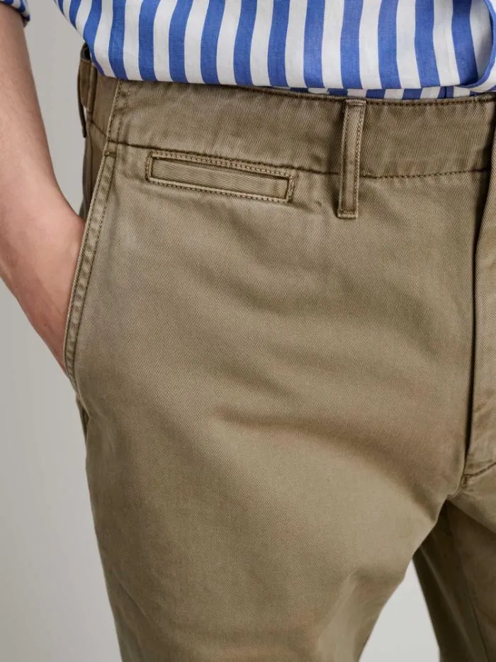 Alex Mill Pants Straight Leg Pant In Vintage Washed Chino Long Inseam Vintage Olive 8211 Men