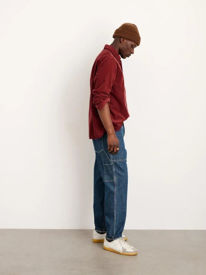 Alex Mill Shirts Carter Popover Shirt In Fine Wale Corduroy Dark Currant 8211 Men
