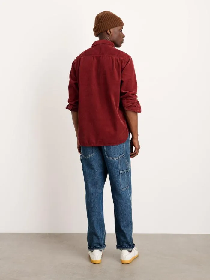 Alex Mill Shirts Carter Popover Shirt In Fine Wale Corduroy Dark Currant 8211 Men