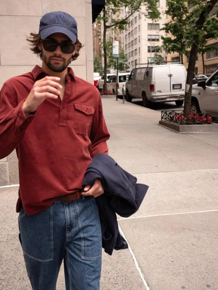 Alex Mill Shirts Carter Popover Shirt In Fine Wale Corduroy Dark Currant 8211 Men