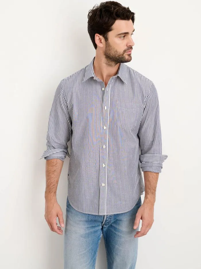Alex Mill Shirts Mill Shirt In Striped Portuguese Poplin Navywhite 8211 Men