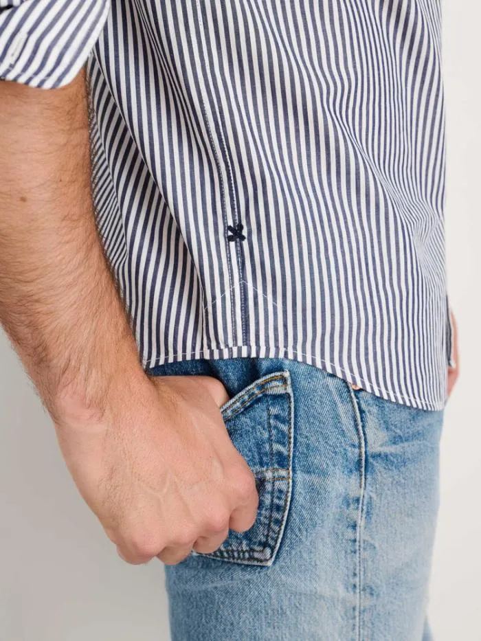 Alex Mill Shirts Mill Shirt In Striped Portuguese Poplin Navywhite 8211 Men
