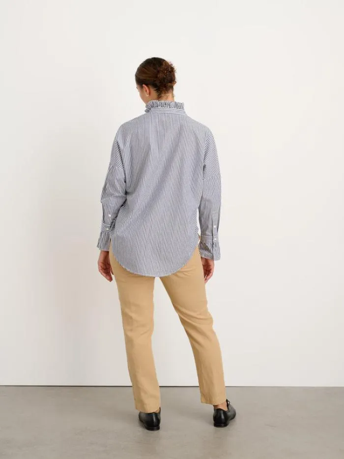 Alex Mill Shirts Tops Easy Ruffle Shirt In Skinny Stripe 8211 Women Alex Mill Shirts Tops Easy Ruffle Shirt In Skinny Stripe 8211 Women