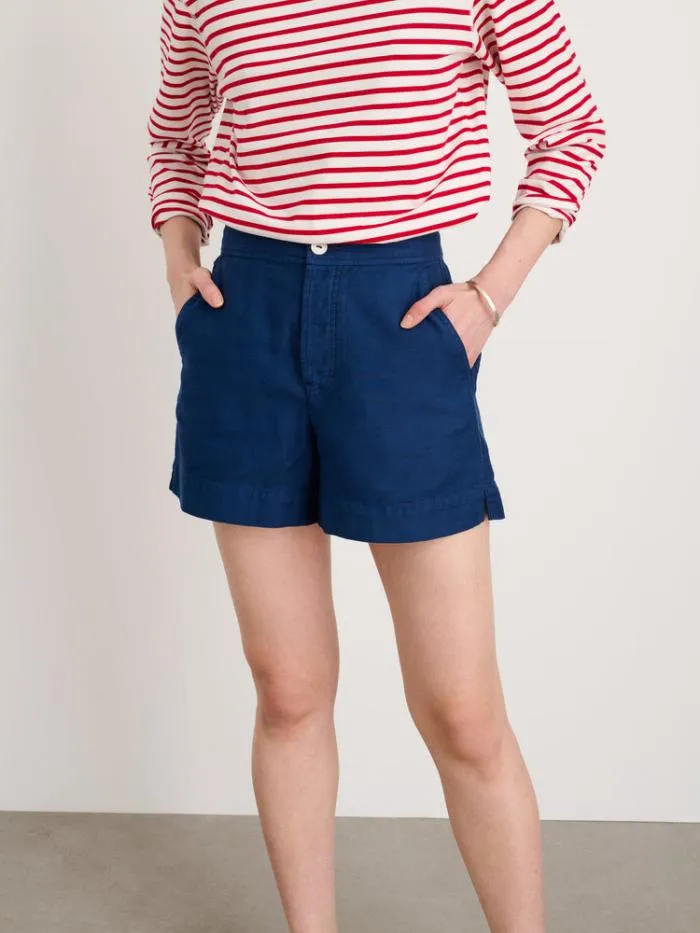 Alex Mill Shorts Alessandra Shorts In Washed Twill French Navy 8211 Women