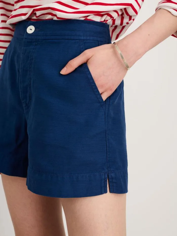 Alex Mill Shorts Alessandra Shorts In Washed Twill French Navy 8211 Women