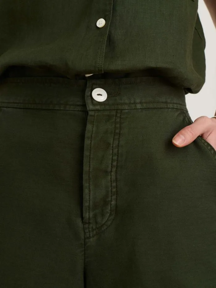 Alex Mill Shorts Alessandra Shorts In Washed Twill Pine Needle 8211 Women
