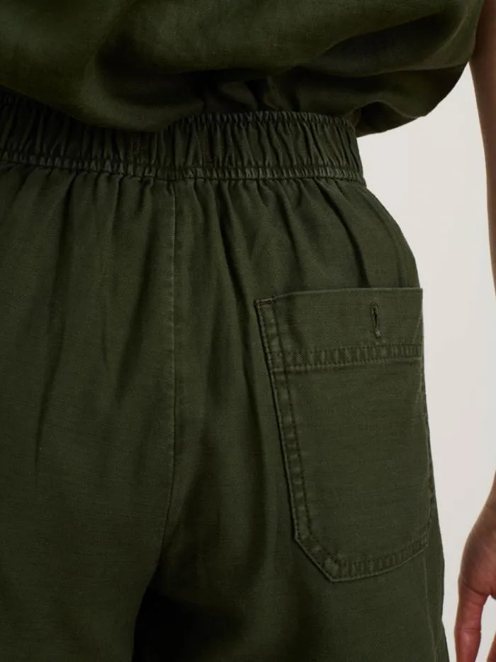 Alex Mill Shorts Alessandra Shorts In Washed Twill Pine Needle 8211 Women