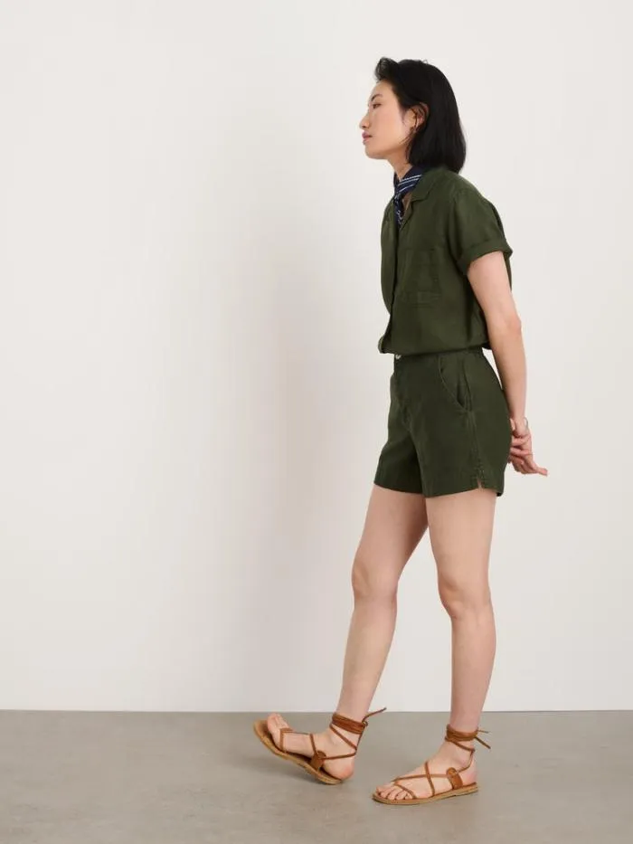 Alex Mill Shorts Alessandra Shorts In Washed Twill Pine Needle 8211 Women