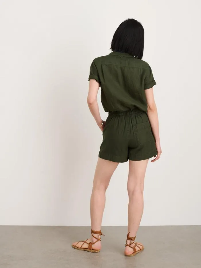 Alex Mill Shorts Alessandra Shorts In Washed Twill Pine Needle 8211 Women