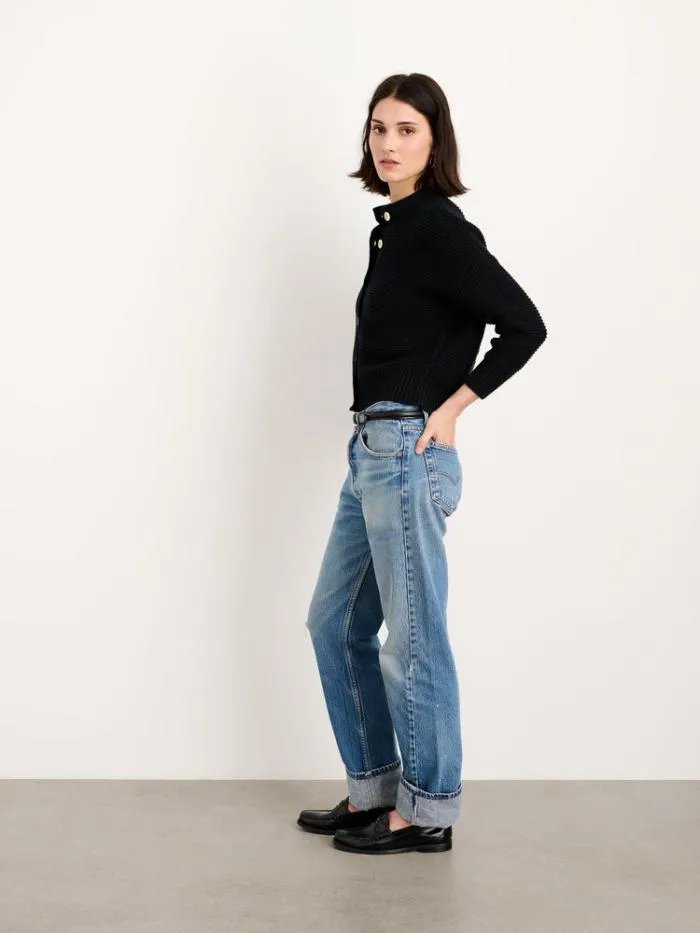 Alex Mill Sweaters Nico Cardigan In Cotton Black 8211 Women