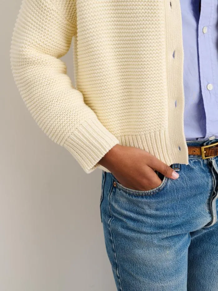 Alex Mill Sweaters Nico Cardigan In Cotton Ivory 8211 Women