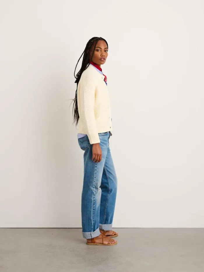 Alex Mill Sweaters Nico Cardigan In Cotton Ivory 8211 Women